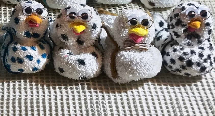 Handmade Googly-Eyed Sock Ducklings – Whimsical Plush Decor