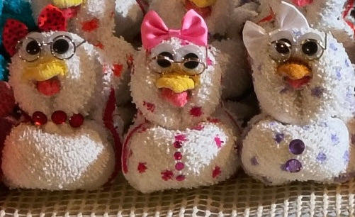 Sparkly Handmade Duck Plush Décor Set 🐥✨
