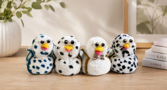 Handmade Googly-Eyed Sock Ducklings – Whimsical Plush Decor