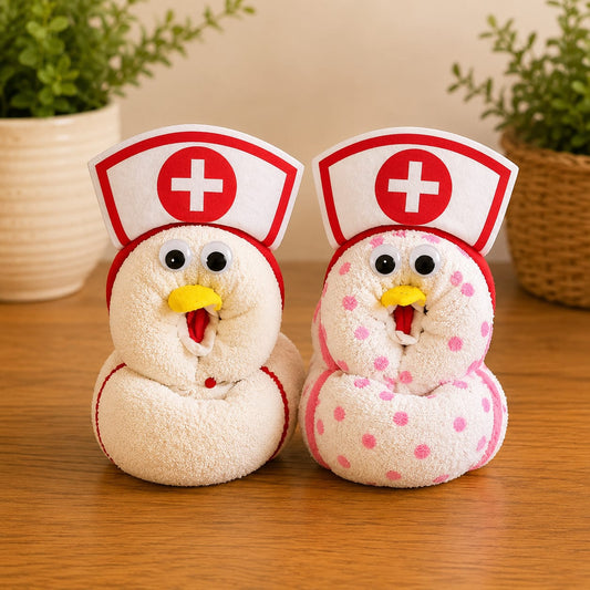 Nurse Towel Plush – Handmade Towel Gift
