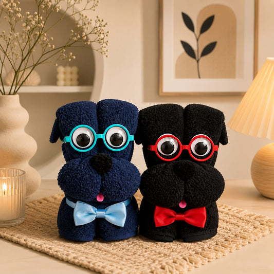 Googly-Eyed Towel Buddy Set – Handmade Decorative Bathroom Towel Characters